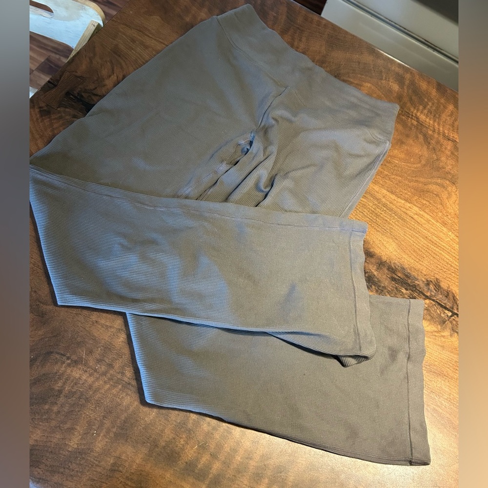 Women's Ribbed Seamless Flare Leggings Bootcut High Waist Yoga Pants